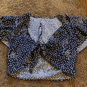 Tie up front shirt